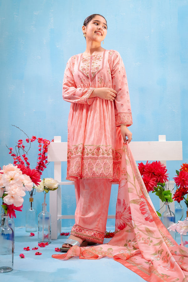 Swiss Lawn Digital Printed 3 Pc Suit