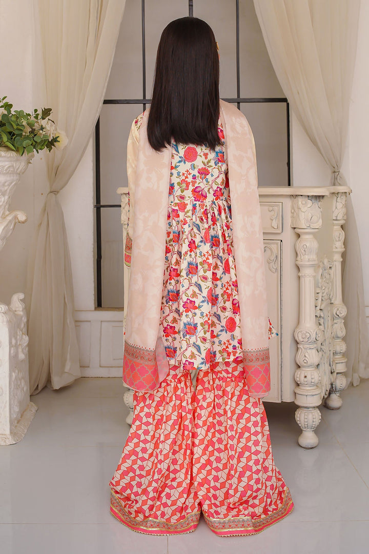 Swiss Lawn Digital Printed 3 Pc Suit - Wear Ochre