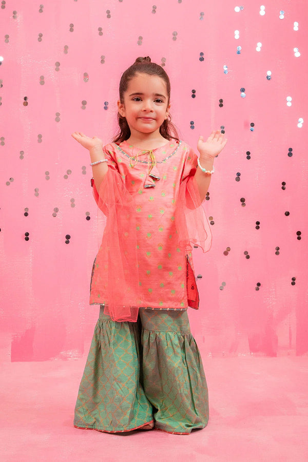 Cotton Silk Printed 3 Pc Suit