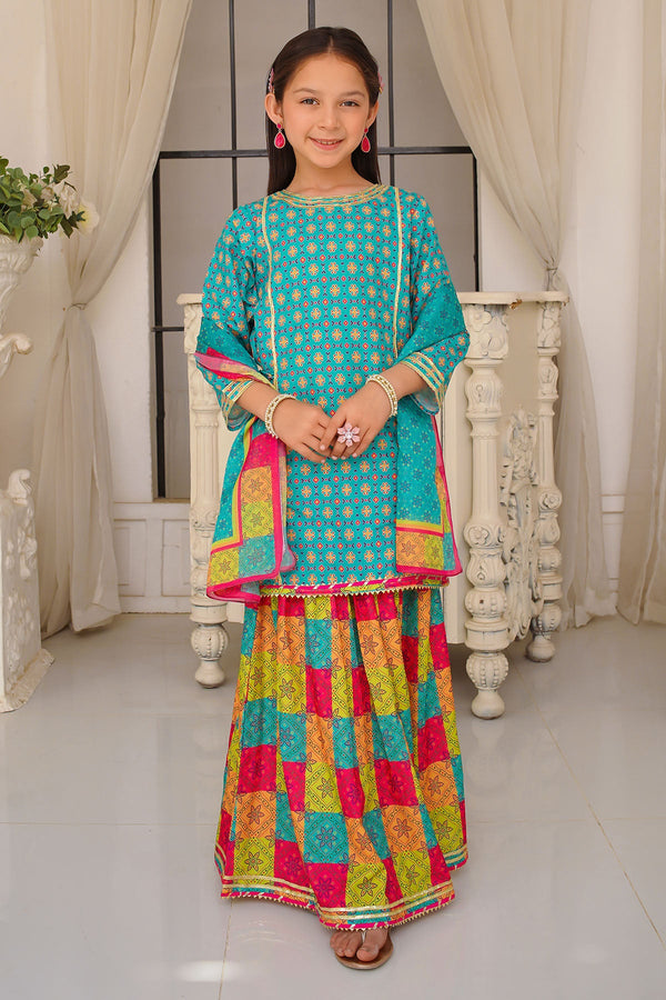 Shop the Swiss Lawn Digital Printed 3 Pc Suit for kids! This stylish Kids Printed 3 Pc Suit offers comfort.
