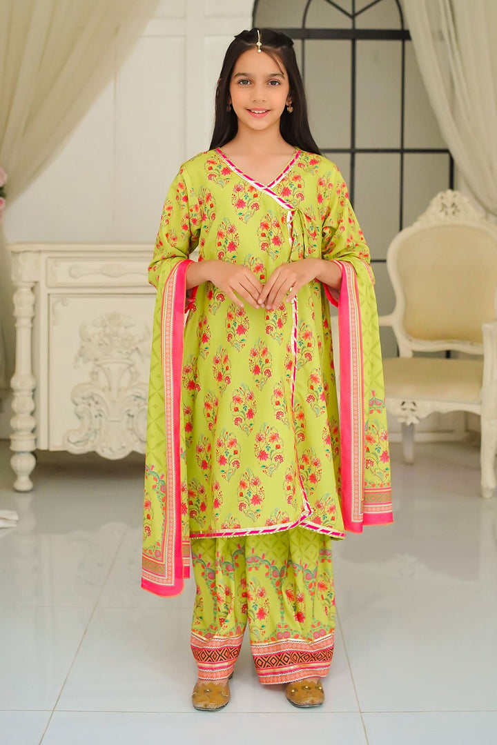 Elegant Swiss Lawn Digital Printed 3 Pc Suit – A trendy and breathable printed suit design, 