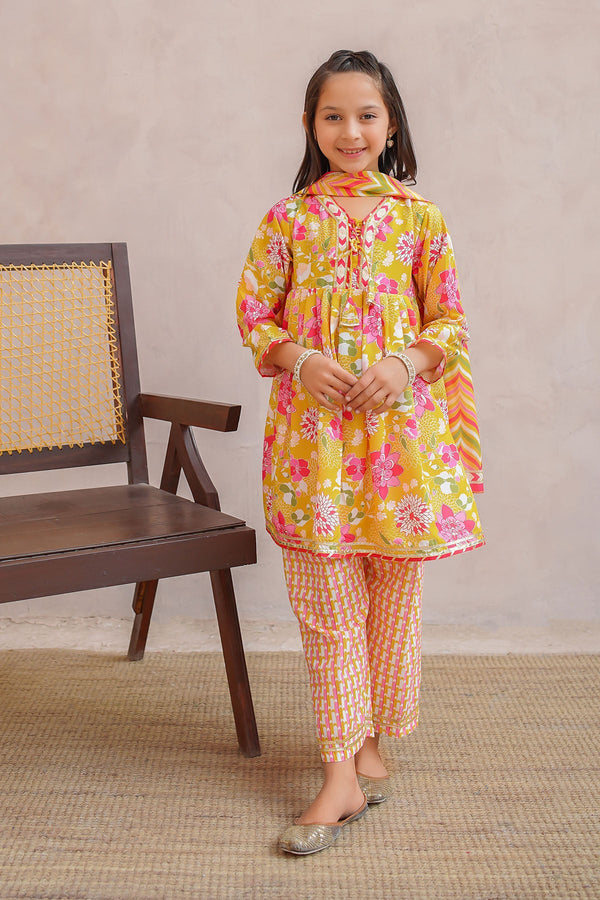 Discover the stunning Chiffon Embroidered 3 Pc Suit for flower girls in Melbourne. Perfect for weddings and special occasions