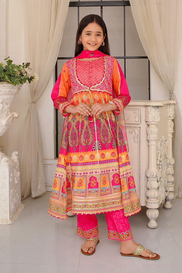 Shop the Swiss Lawn Digital Printed 3 Pc Suit for toddler girls in Australia.